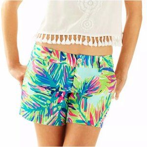 LILLY PULITZER Palm Reader Callahan Dobby Shorts Size 8